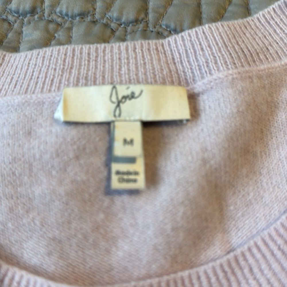 Joie Wool Split Hem Pullover Pink Sweater Size Me… - image 7